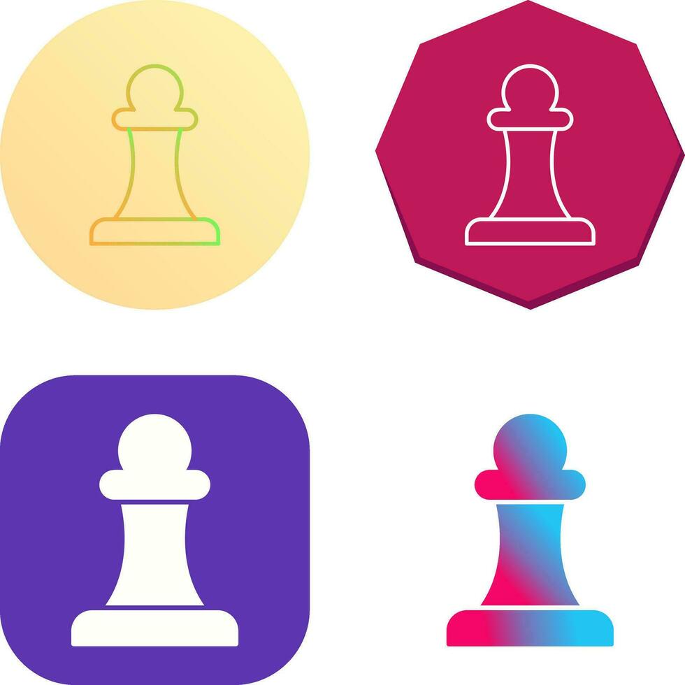 Unique Pawn Vector Icon