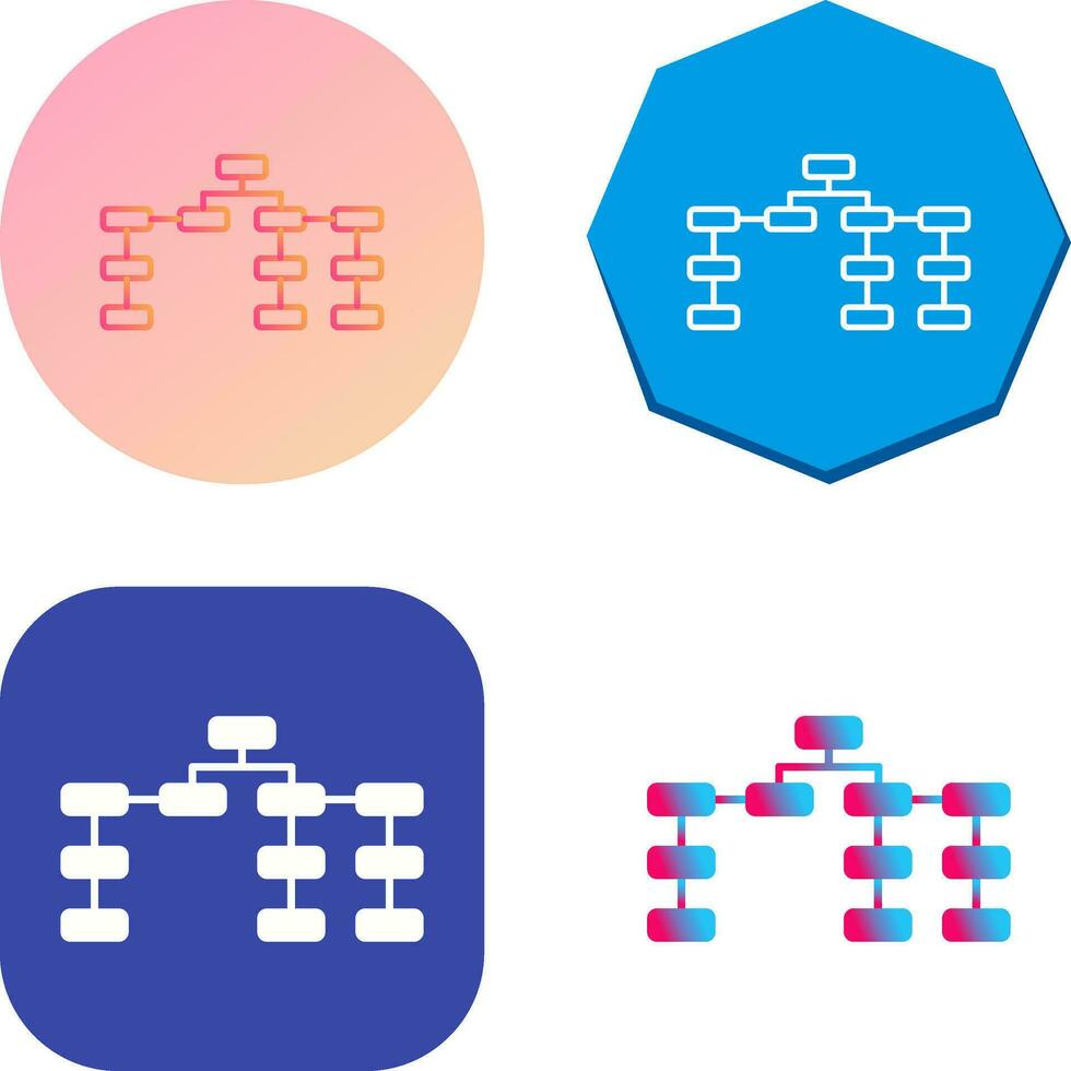 Unique Seo Structure Vector Icon