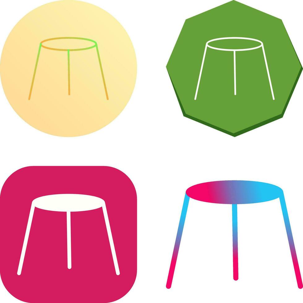 Unique Stool Vector Icon