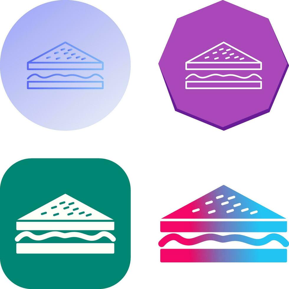 Unique Sandwich Vector Icon