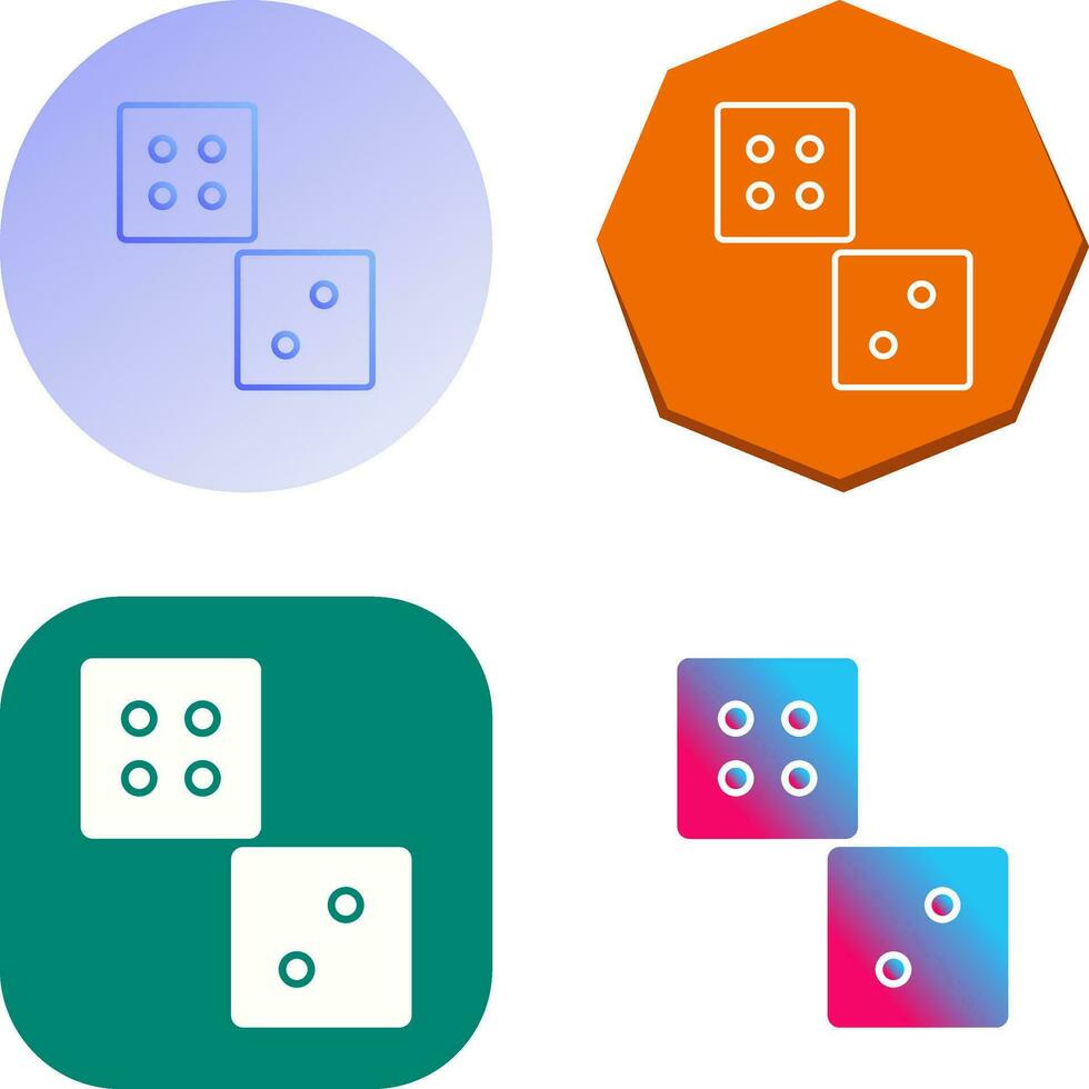 Unique Dice Vector Icon