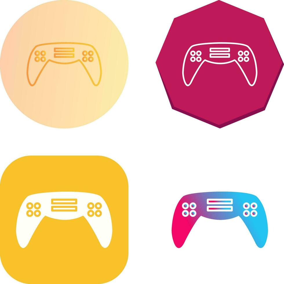 icono de vector de consola de juegos único