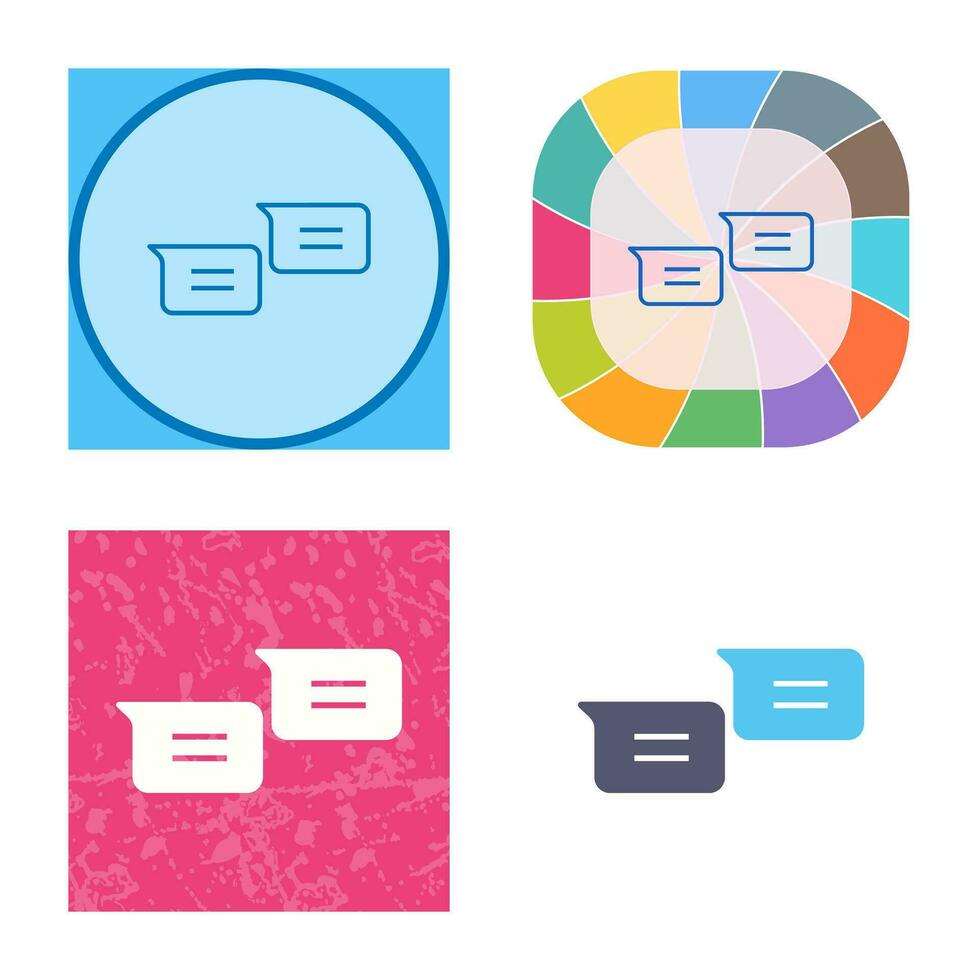 Unique Messages Vector Icon