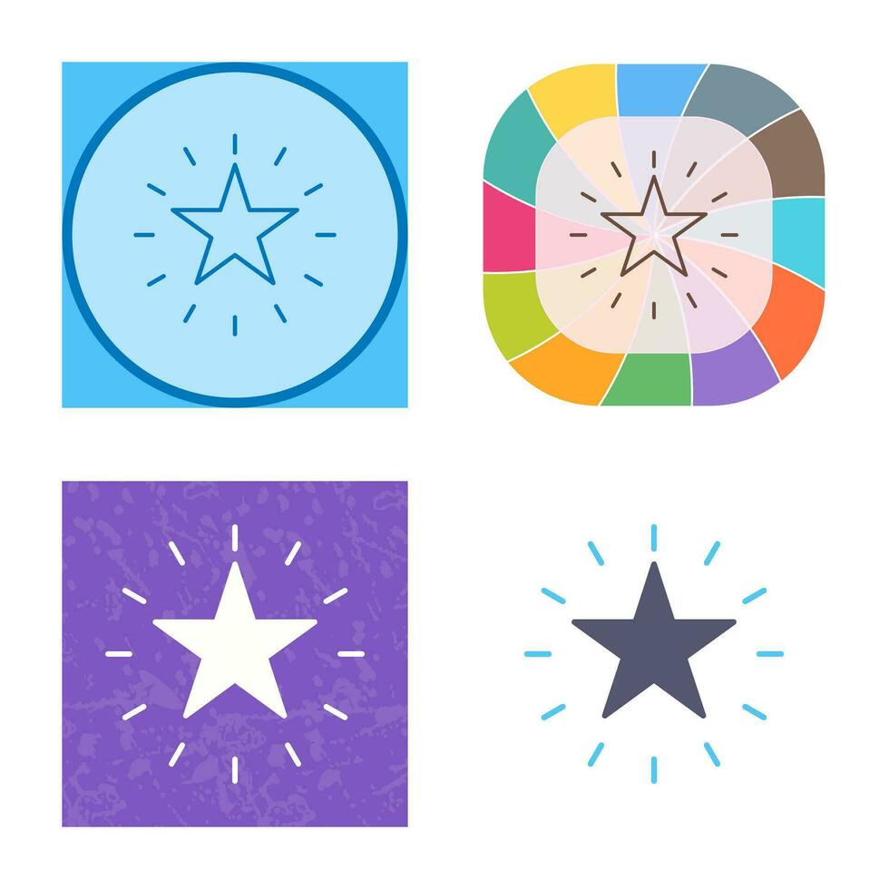 Unique Star Vector Icon