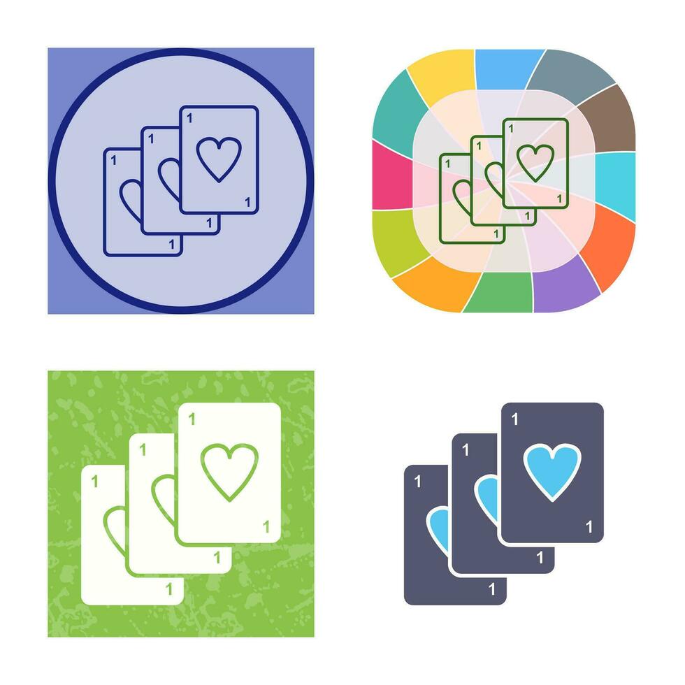 Unique Deck of Cards Vector Icon