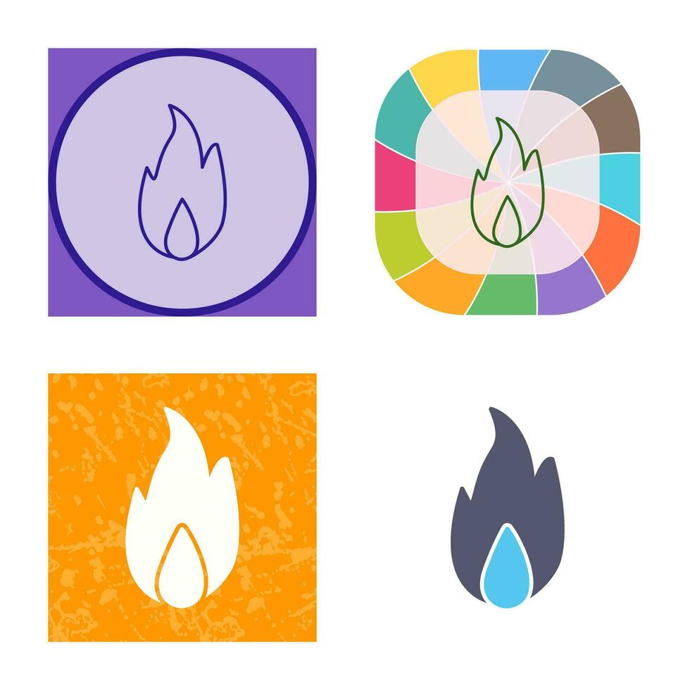 Unique Fire Vector Icon