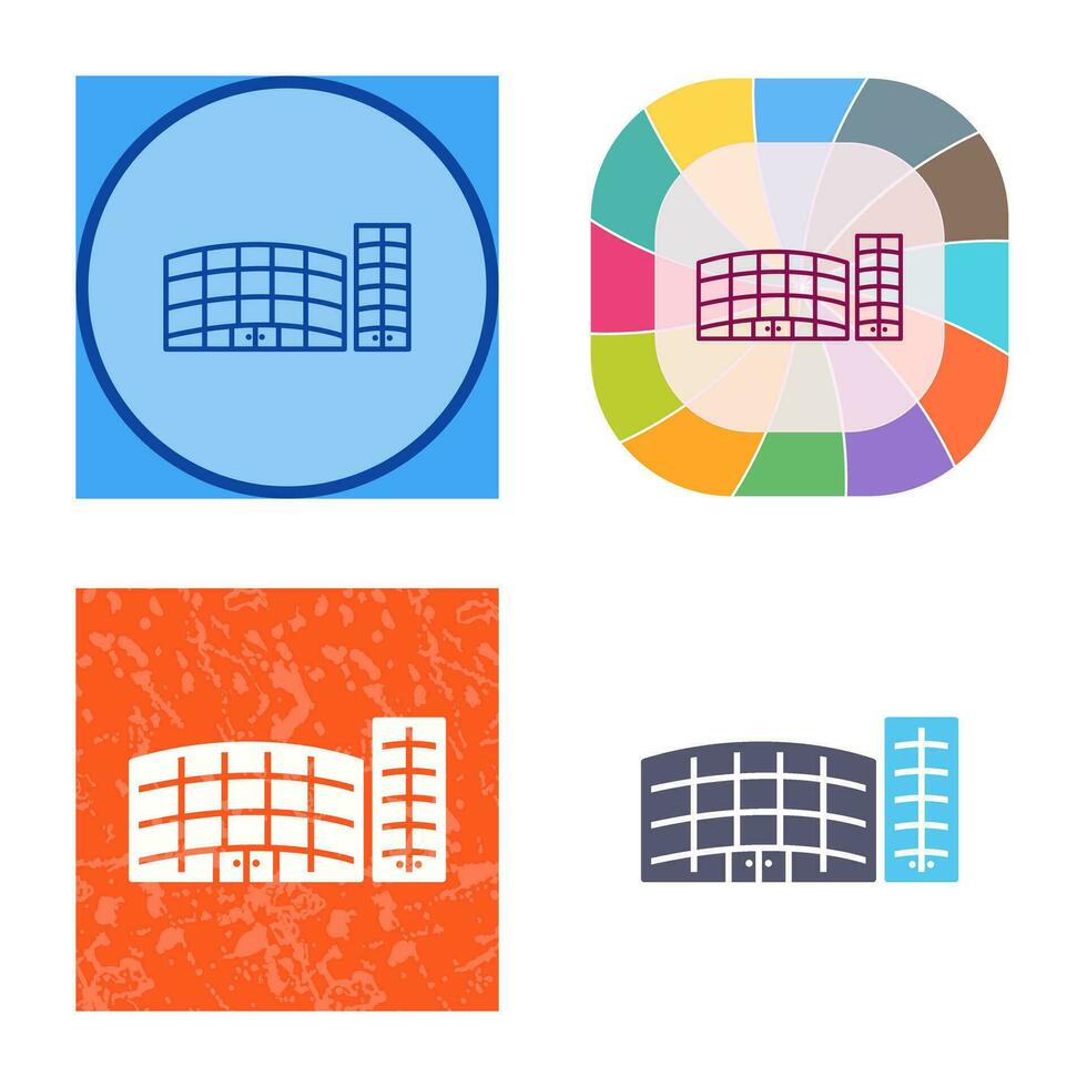 Unique Shopping Mall Vector Icon