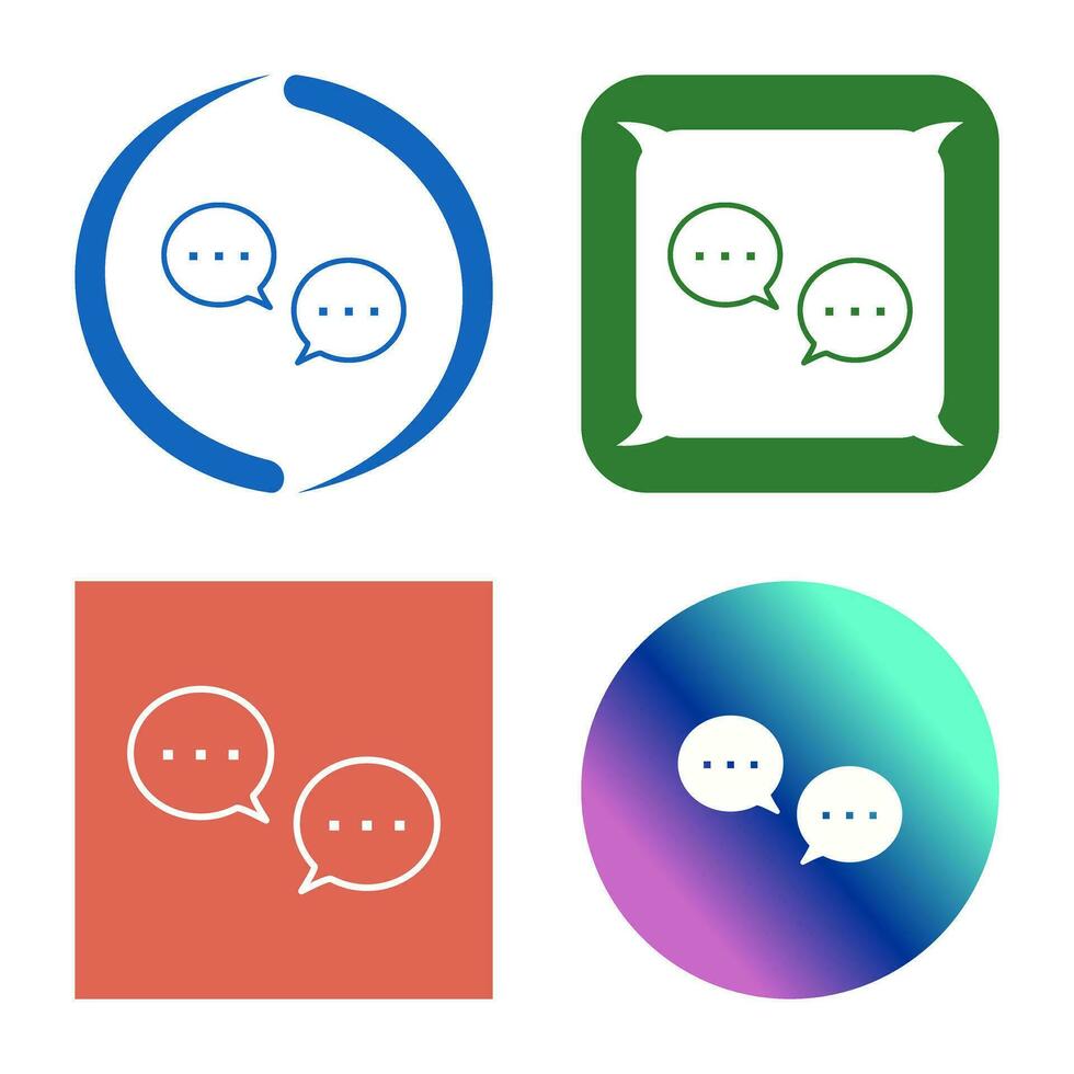 icono de vector de burbujas de conversación única