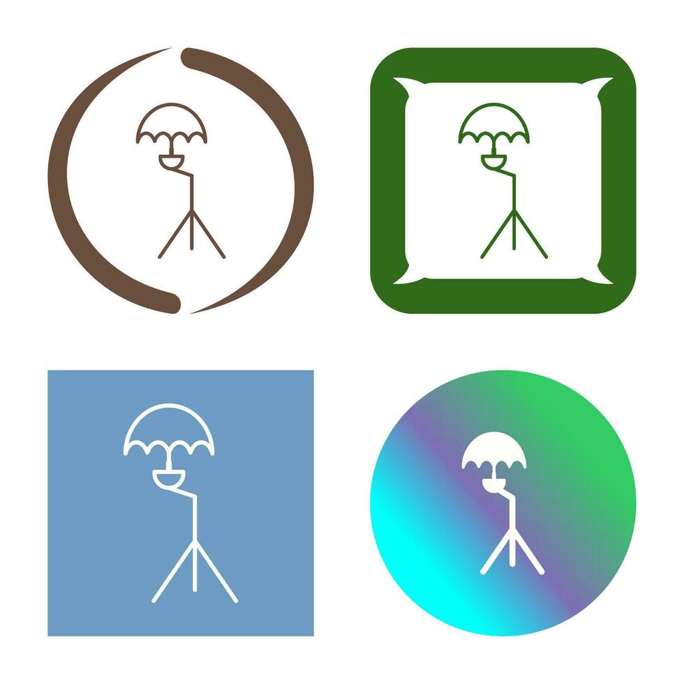 Unique Umbrella Stand Vector Icon
