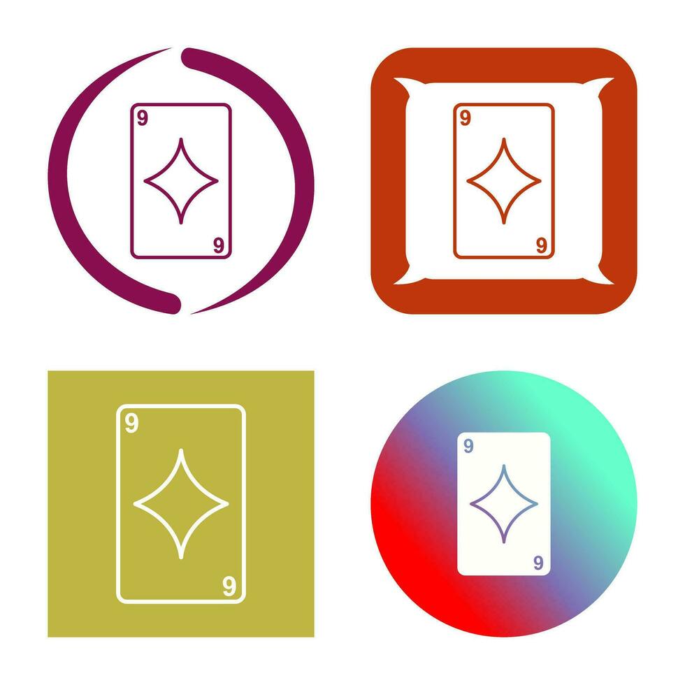 Diamonds Card Vector Icon