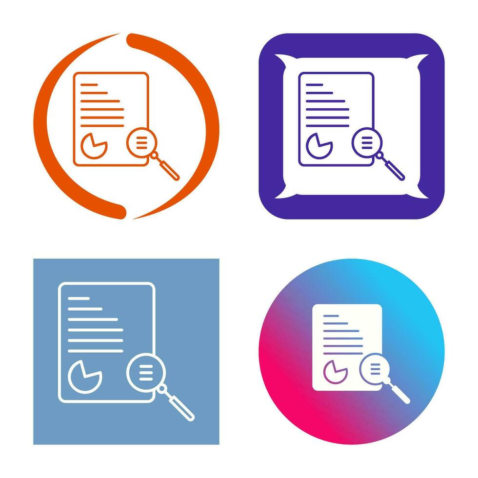 Unique Case Study Vector Icon