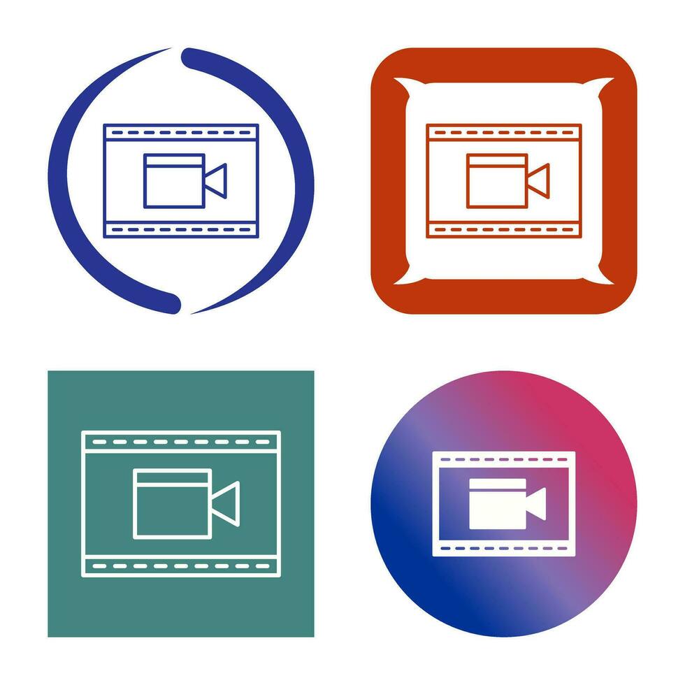 Unique Video and Animation Vector Icon