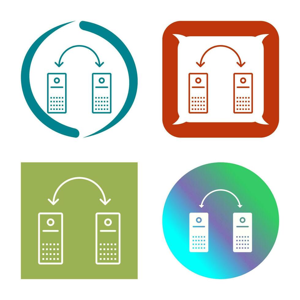 Unique Connected Systems Vector Icon