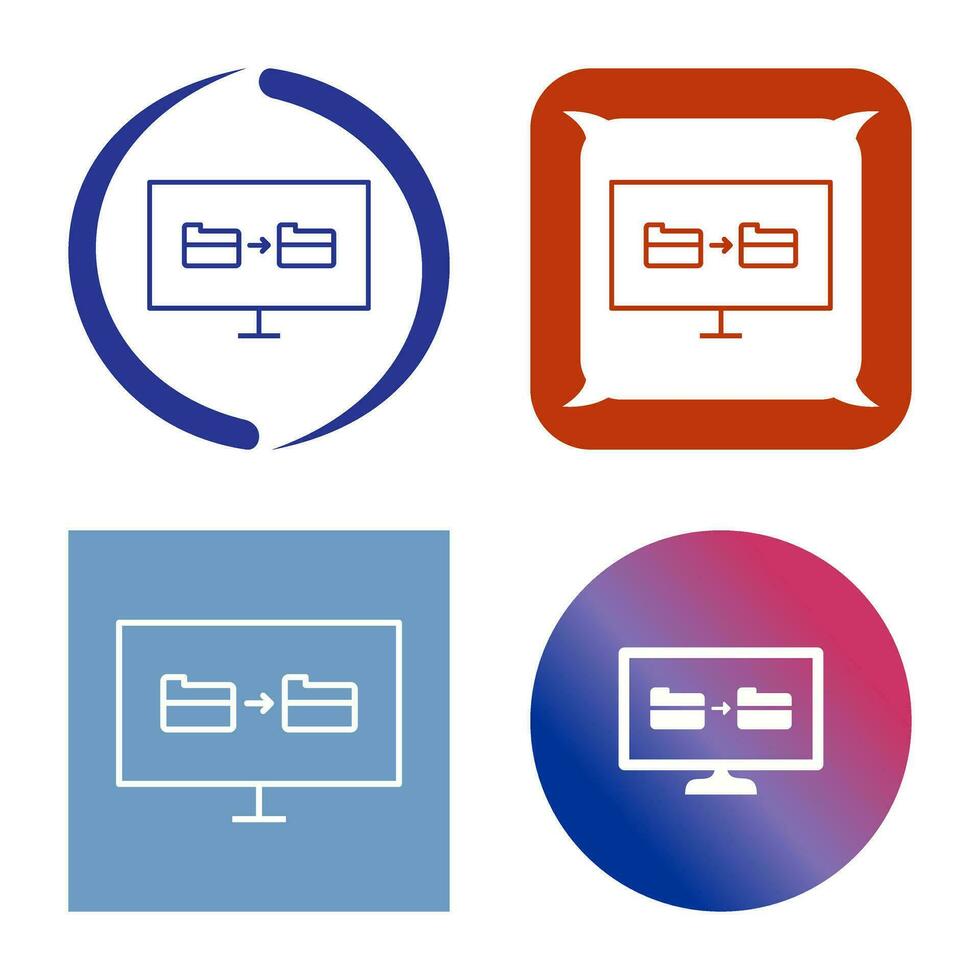 Unique File Sharing Vector Icon