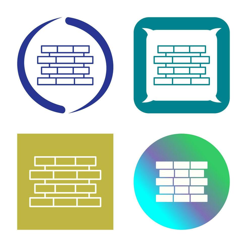 Unique Bricks Vector Icon