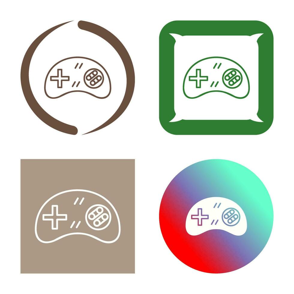 icono de vector de control de juego único