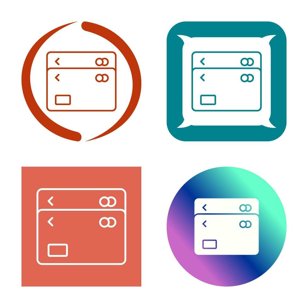 Unique Multiple Cards Vector Icon