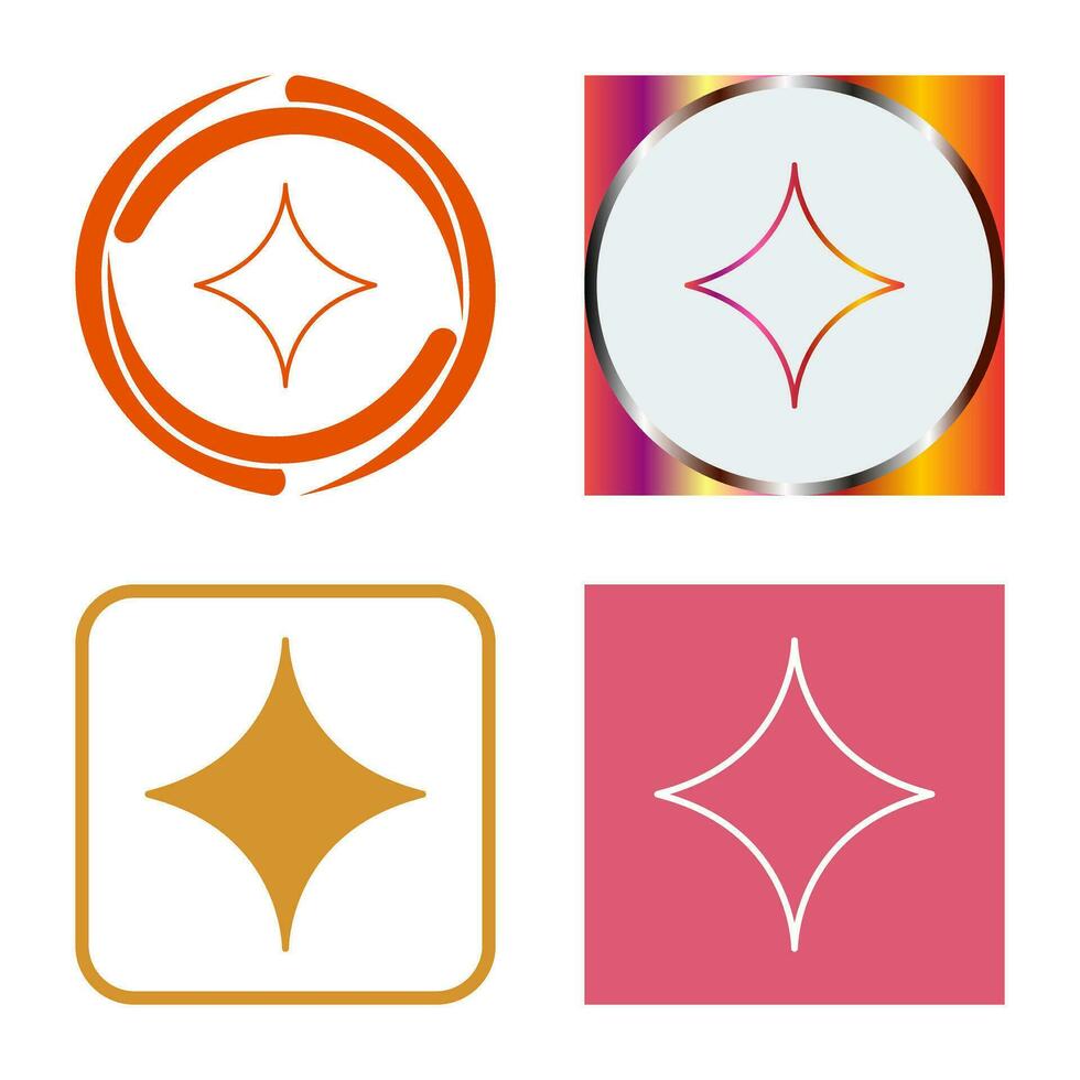 Unique Diamond Vector Icon