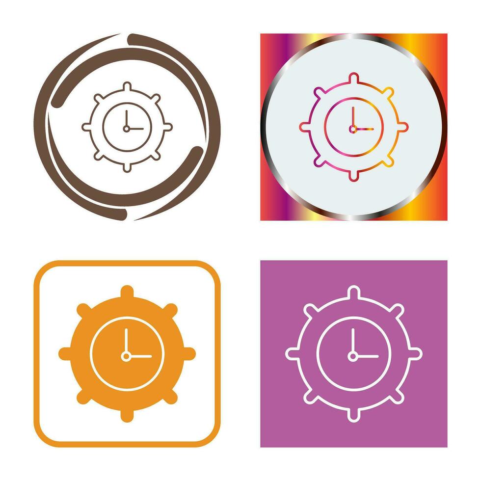 Time Settings Vector Icon