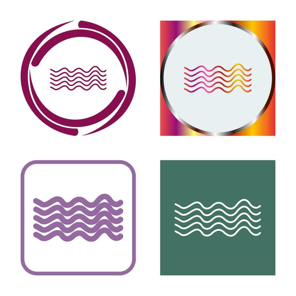 Magnetic Waves Vector Icon