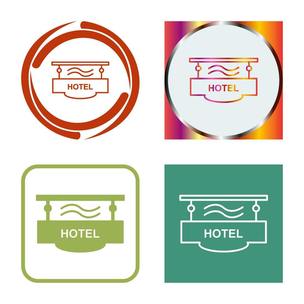 Hotel Sign Vector Icon