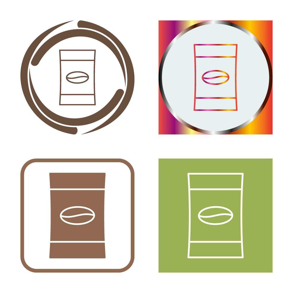Coffee Packets Vector Icon