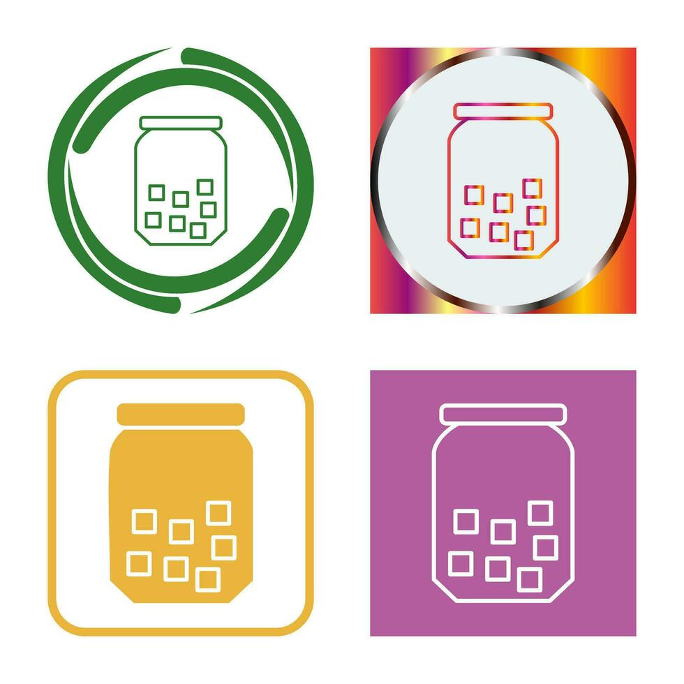 Sugar Bottle Vector Icon