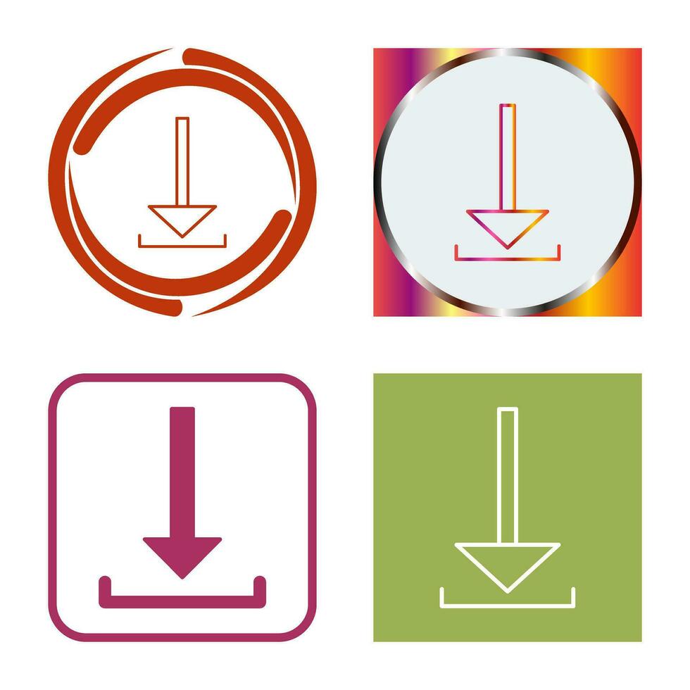 Unique Download Vector Icon