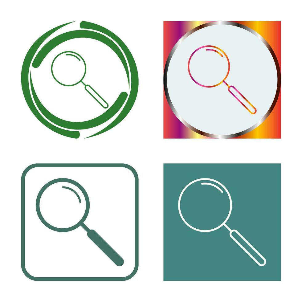 Unique Search Vector Icon