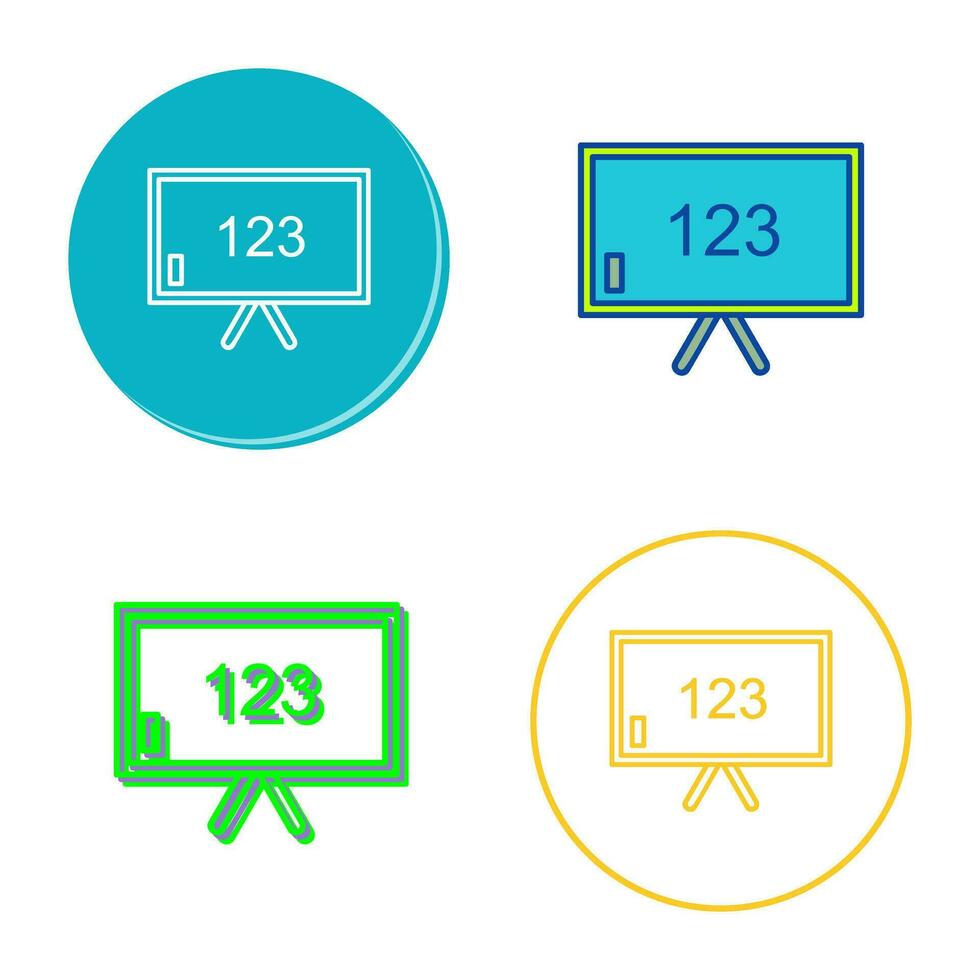 Unique Classroom Board Vector Icon