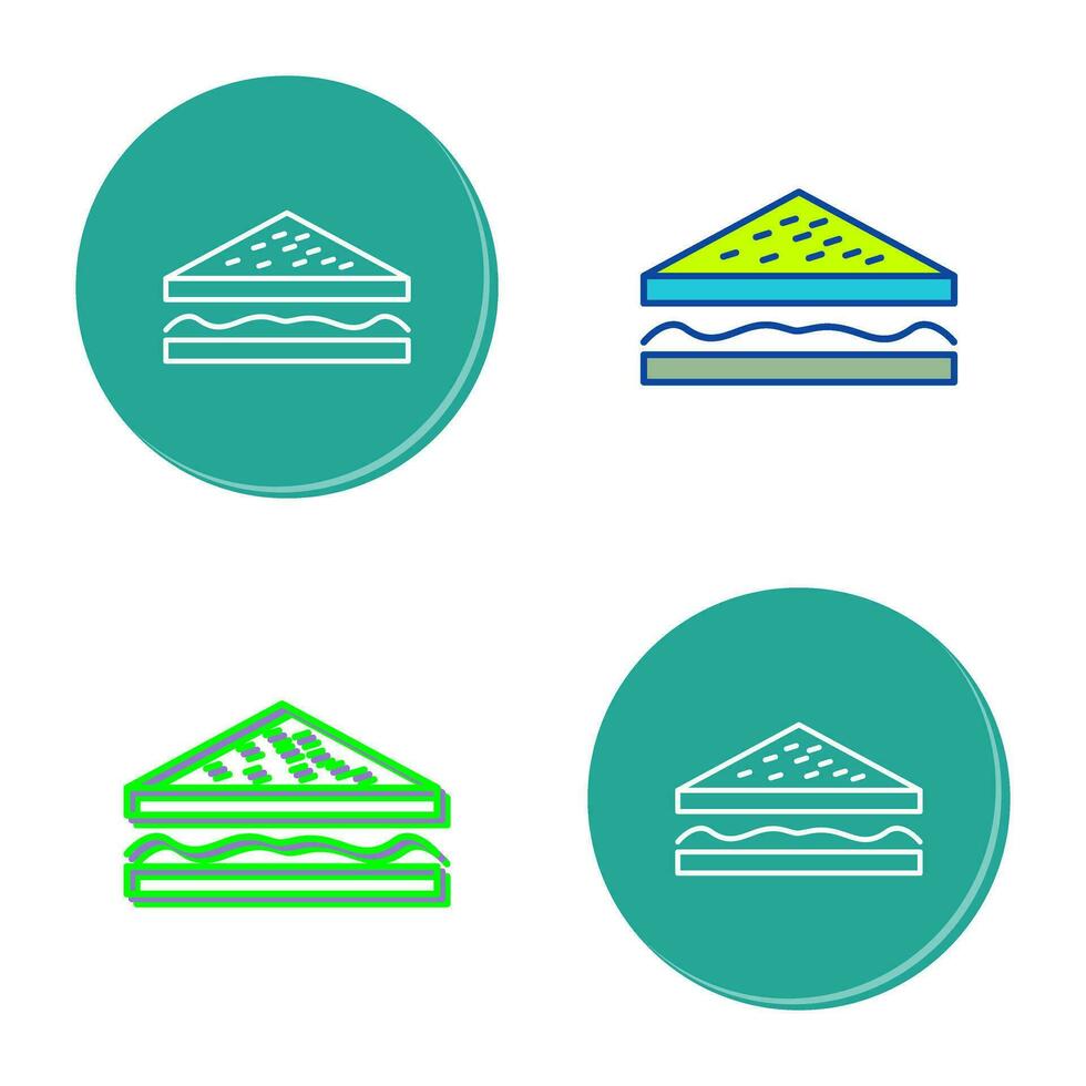 Unique Sandwich Vector Icon