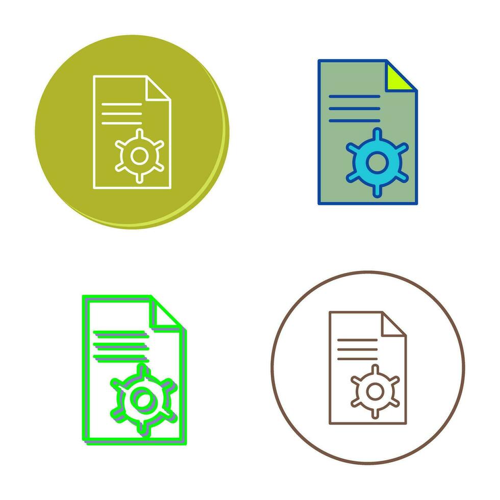 Unique Content Management Vector Icon