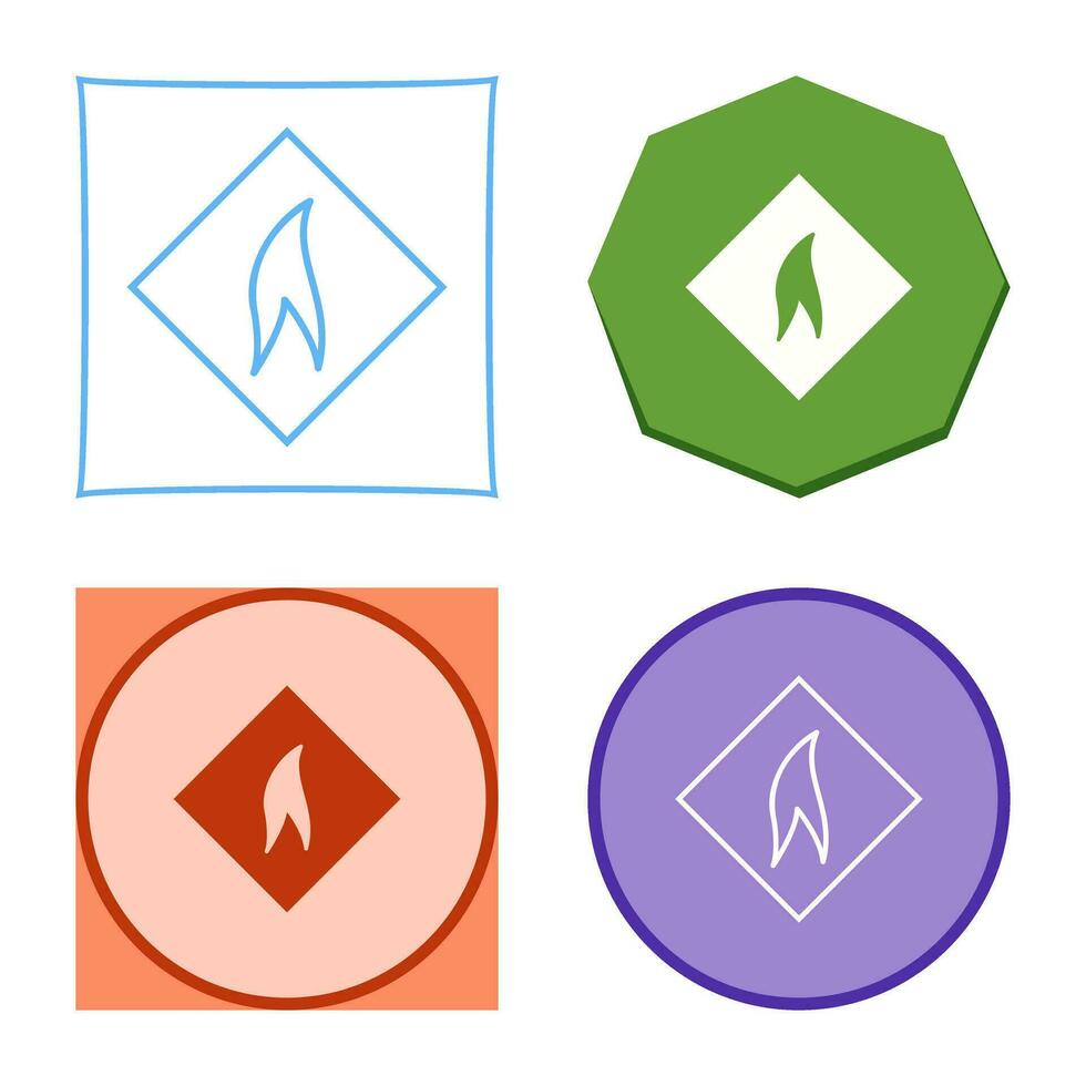 Flammable Material Vector Icon