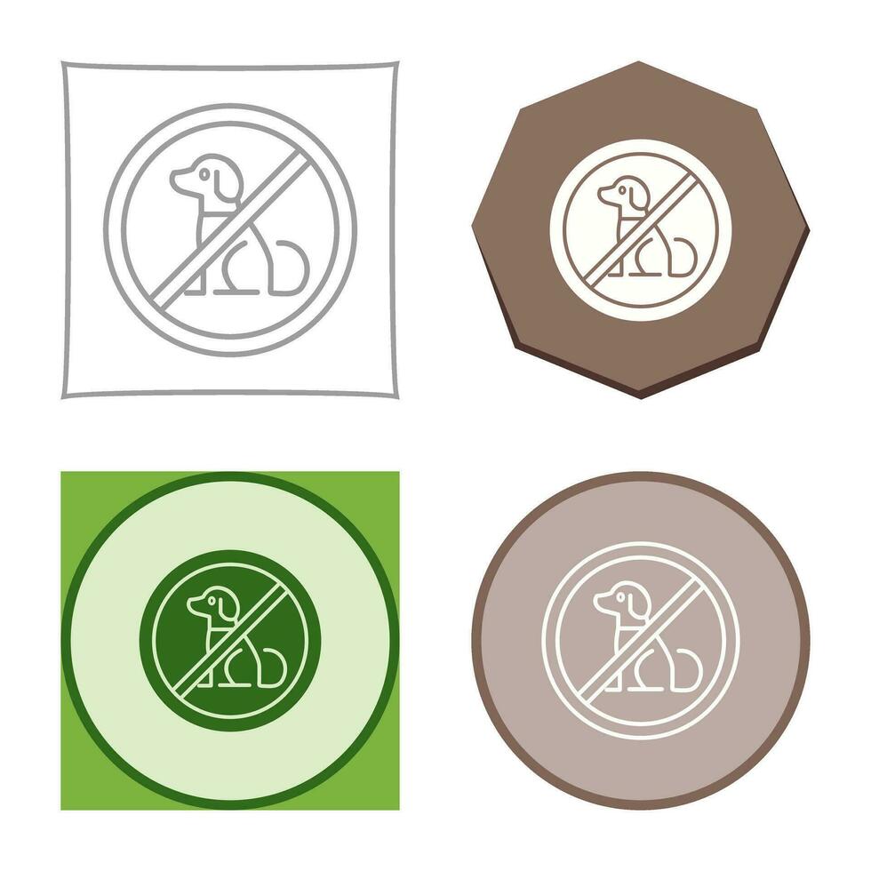 No Pets Vector Icon