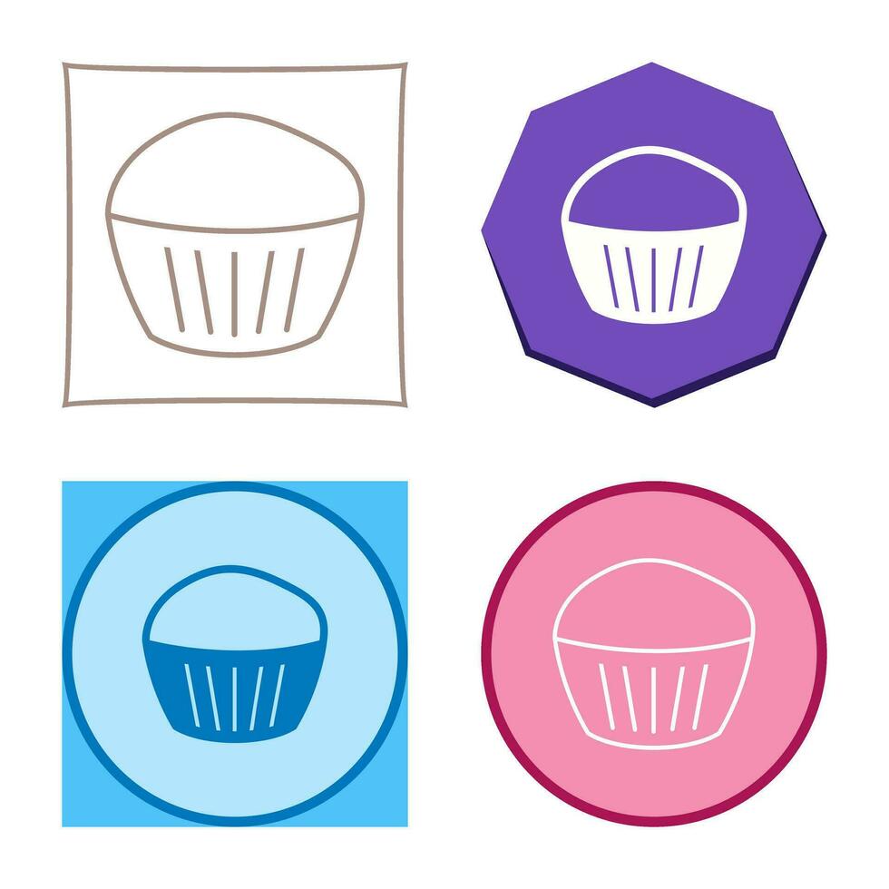 icono de vector de muffin de chocolate