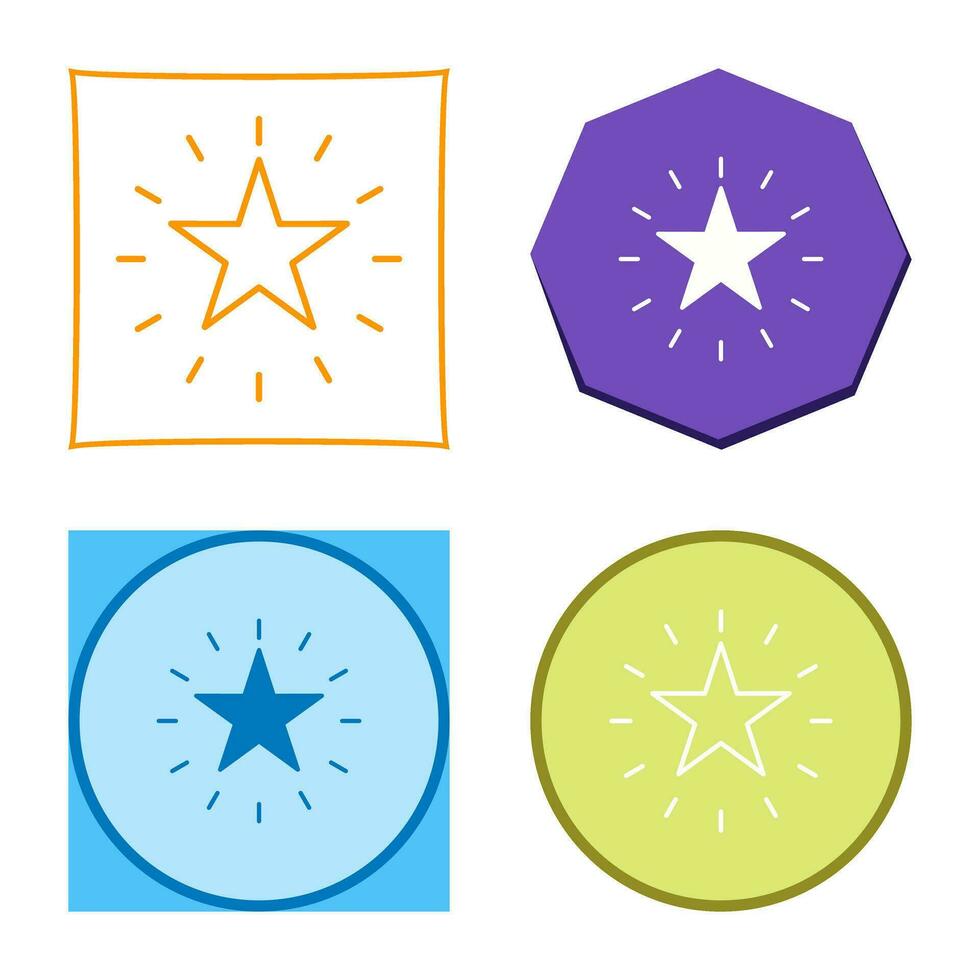 Unique Star Vector Icon