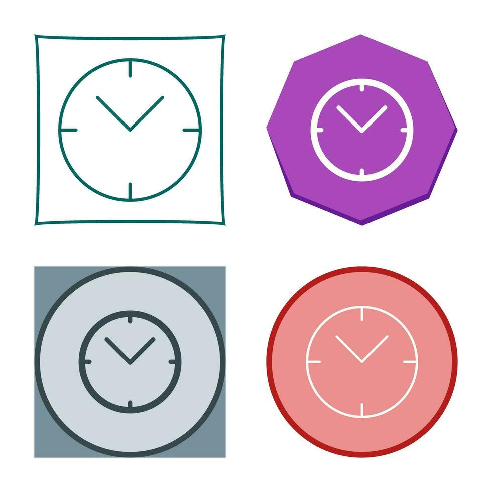 icono de vector de reloj único
