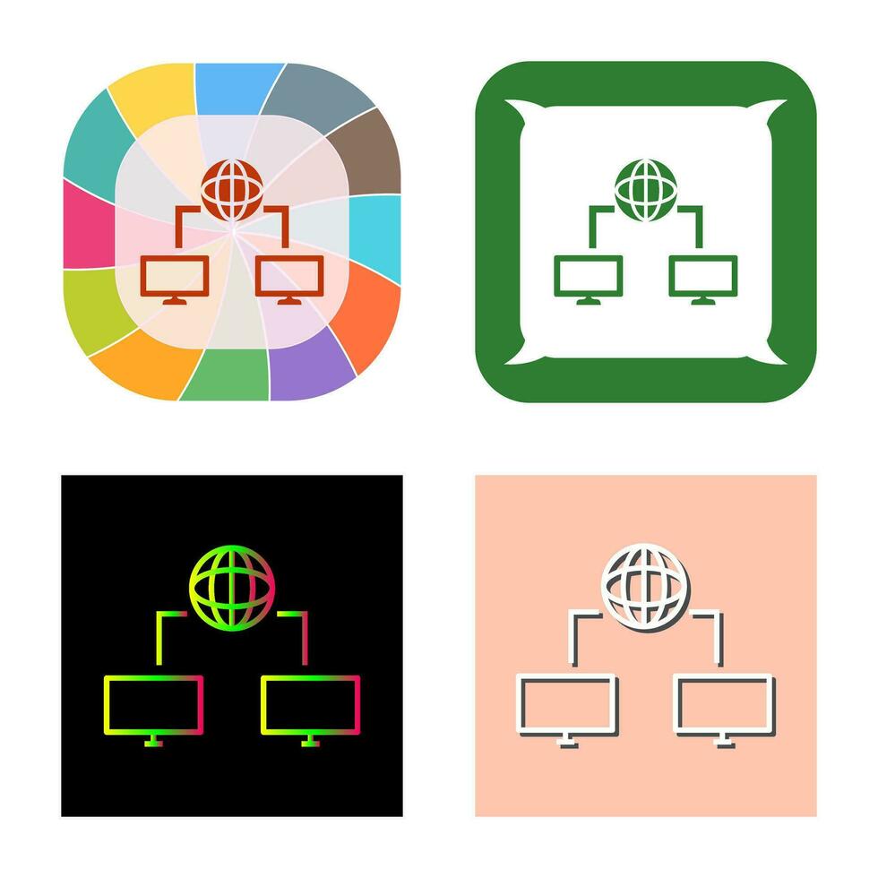 Unique Internet Connectivity Vector Icon