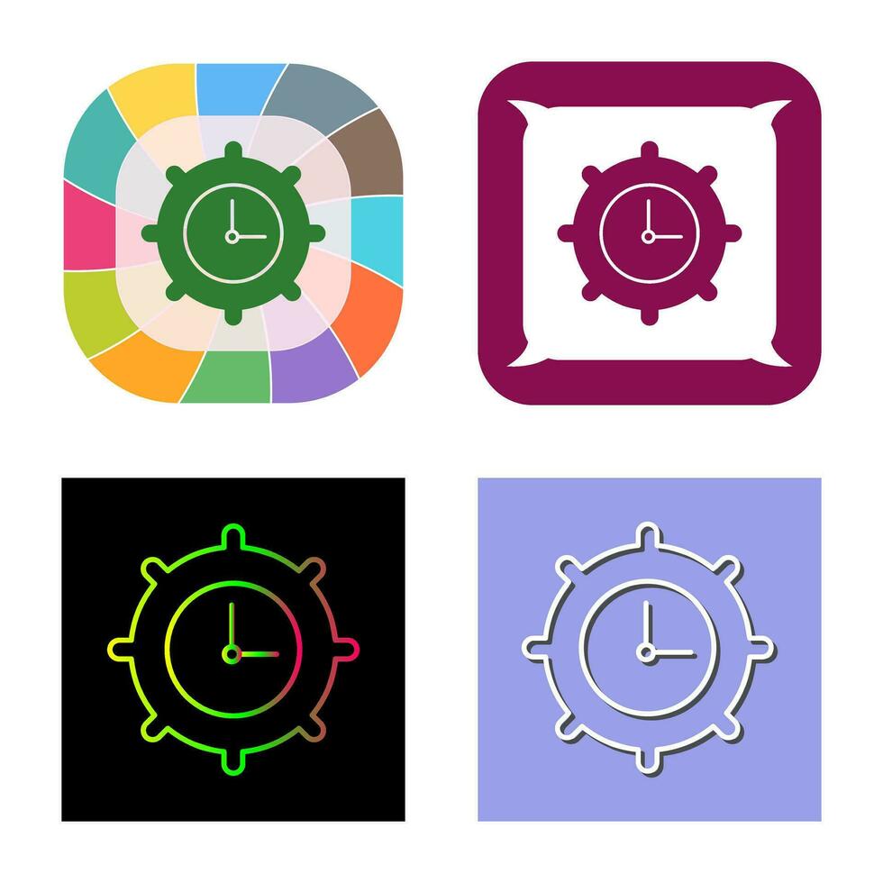 Time Settings Vector Icon