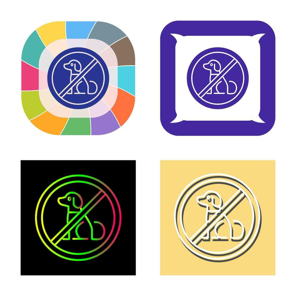 No Pets Vector Icon