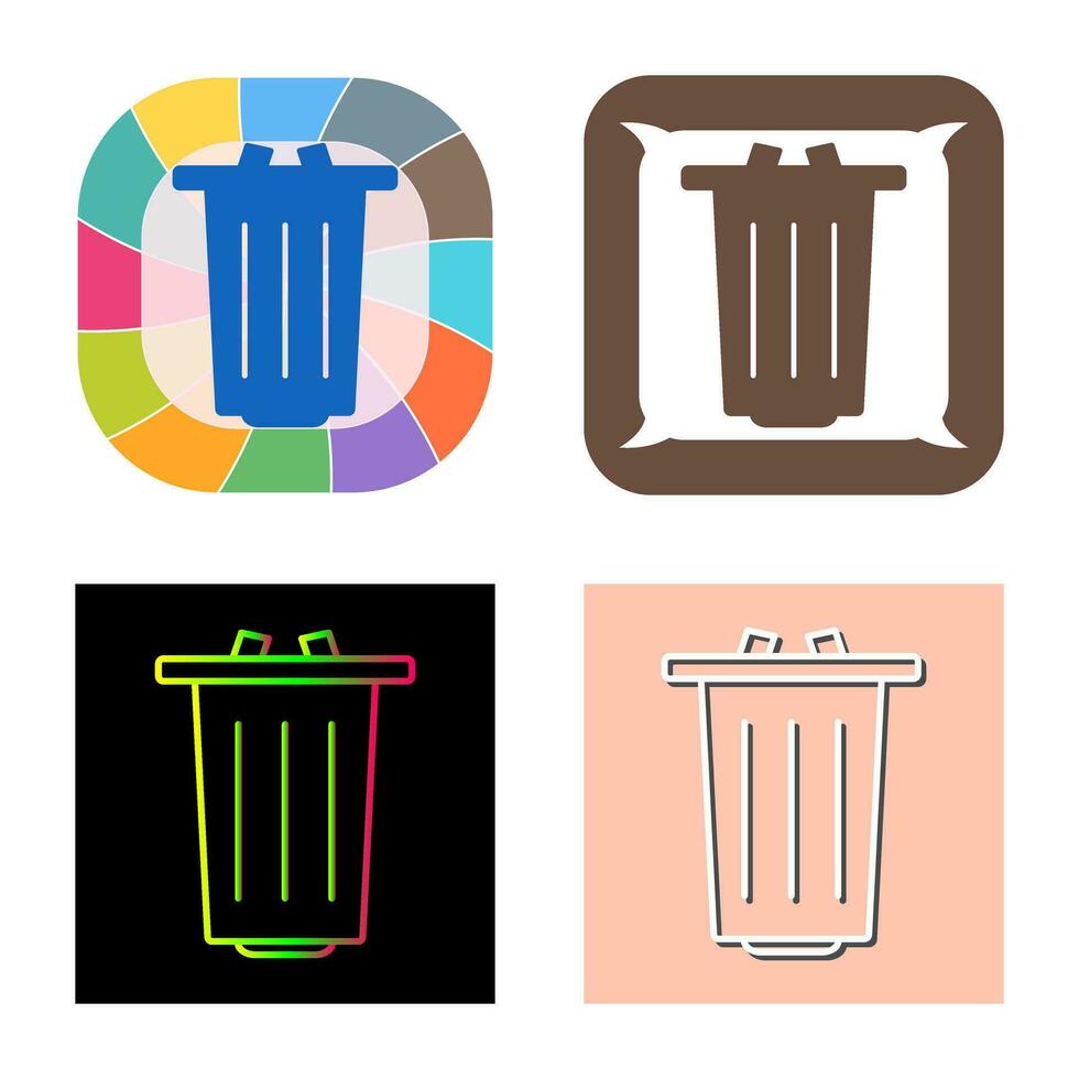 icono de vector de basura