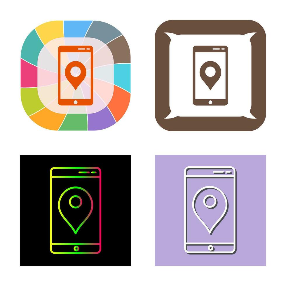 Unique GPS Service Vector Icon