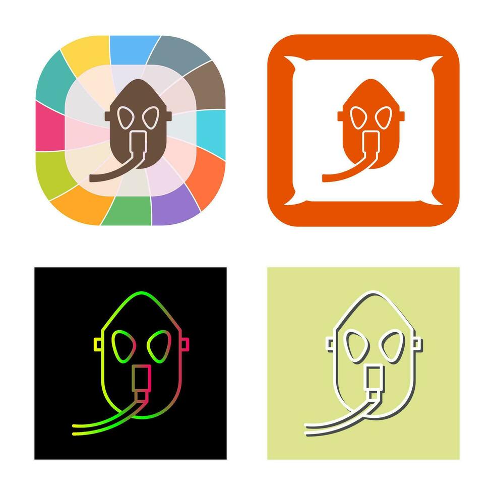 Unique Oxygen Mask Vector Icon