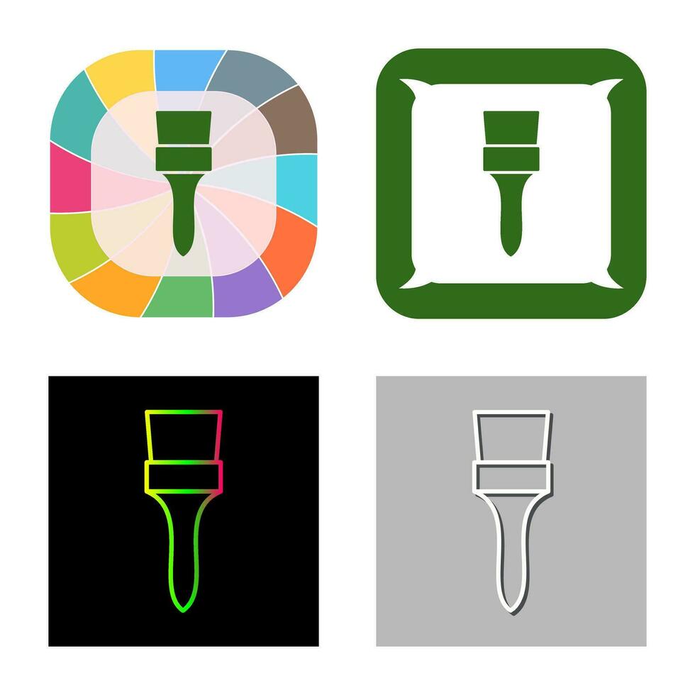 Unique Brush Vector Icon