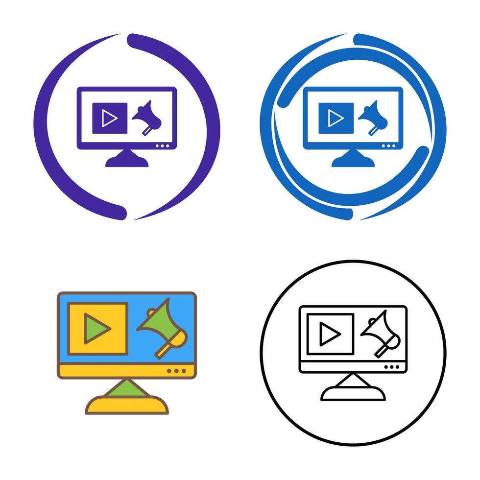 Unique Digital Marketing Vector Icon