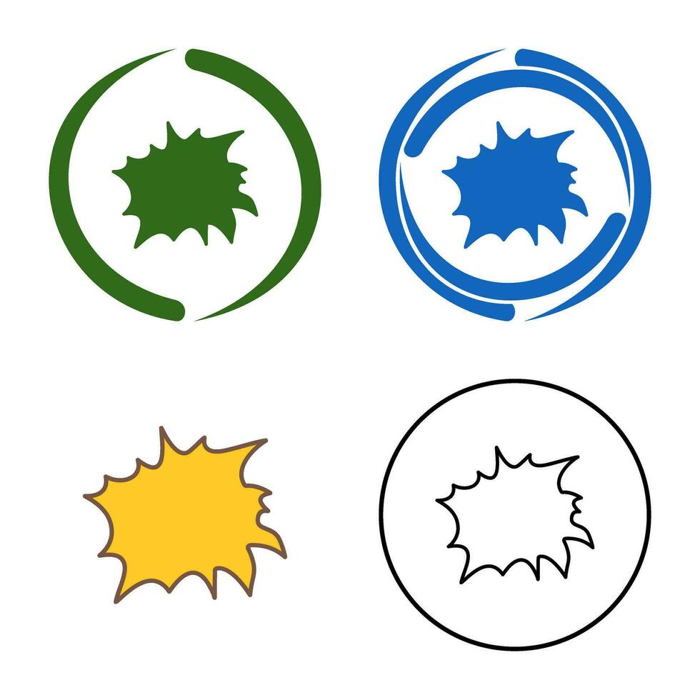 Unique Explosion Vector Icon