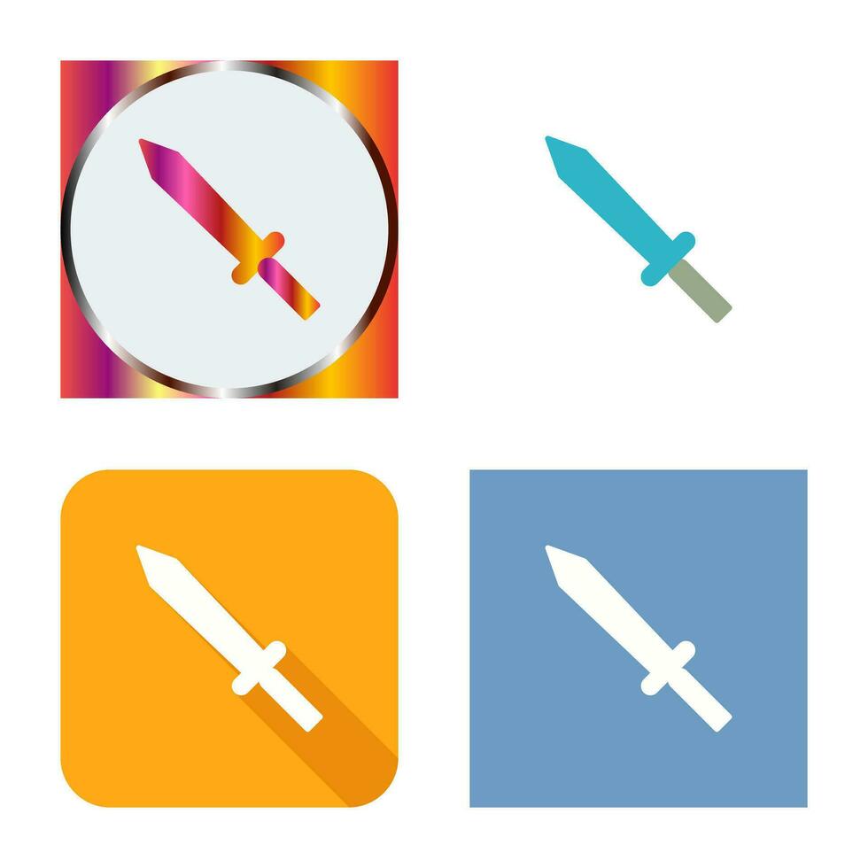 Unique Sword Vector Icon