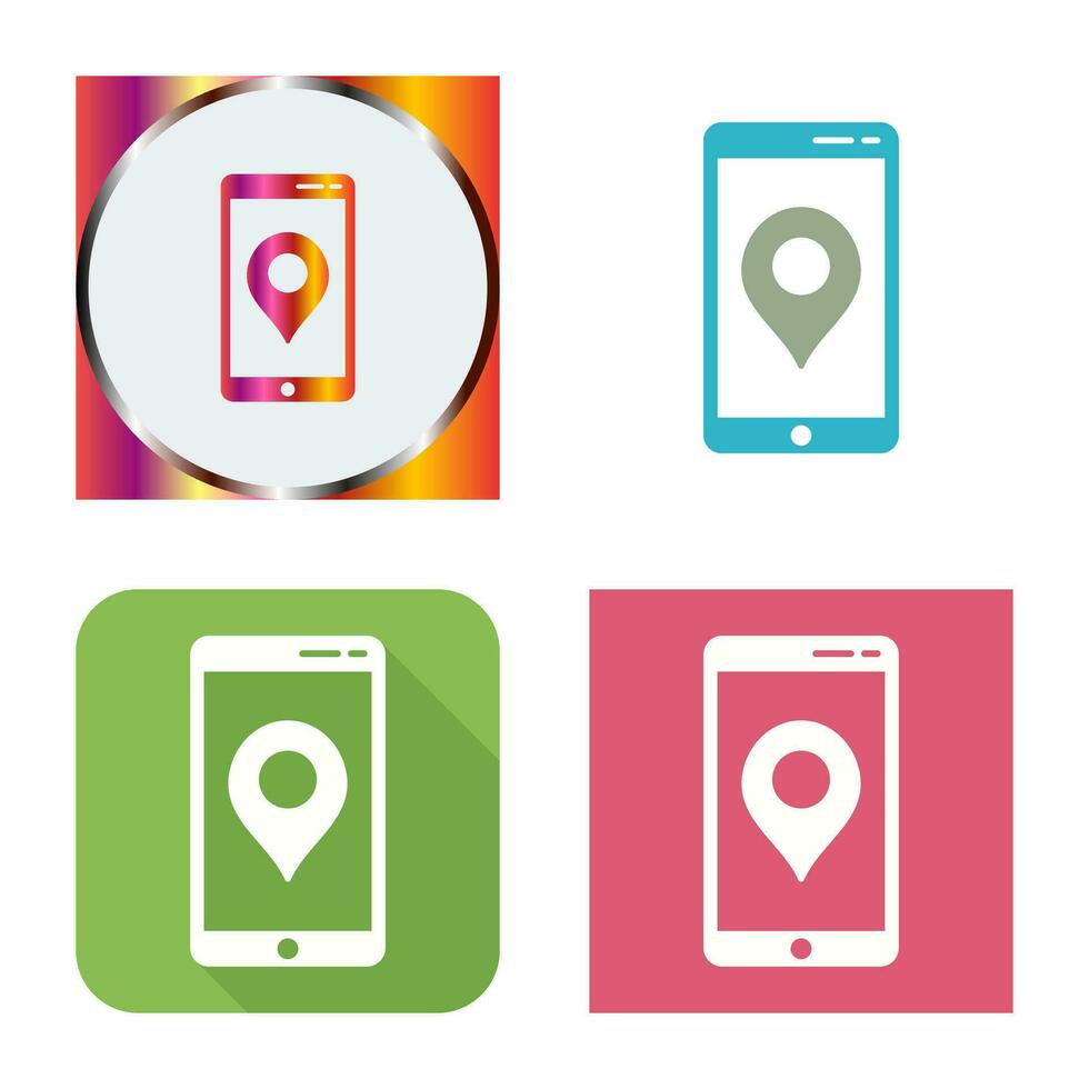 icono de vector de servicio gps único