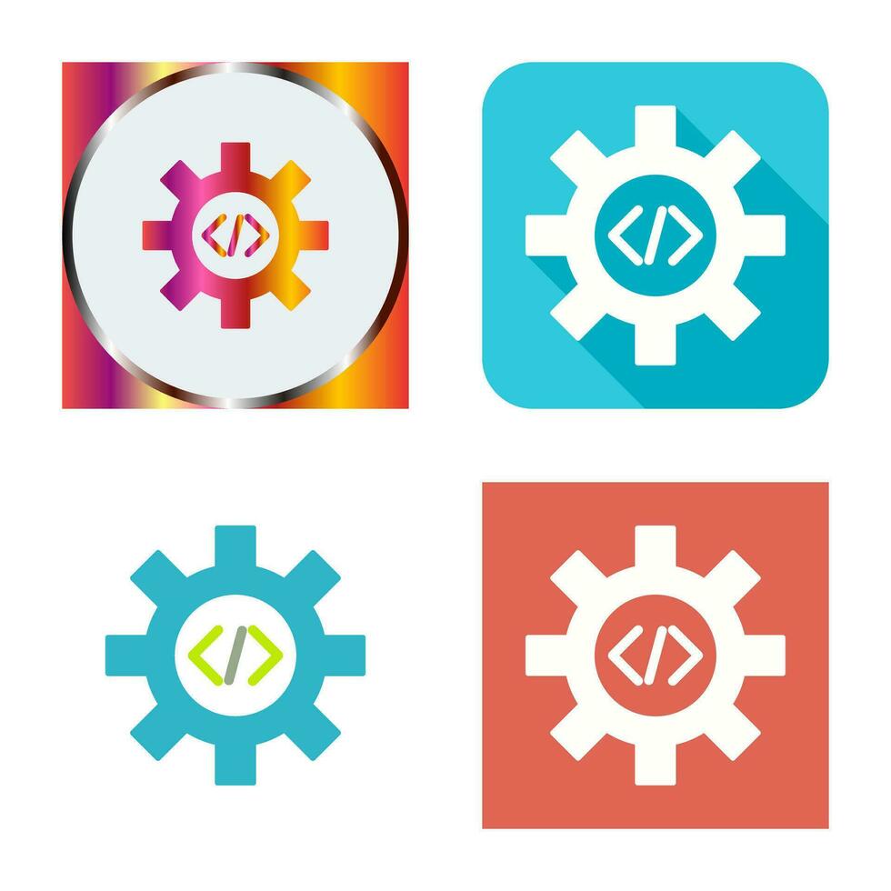 icono de vector de optimización de código único