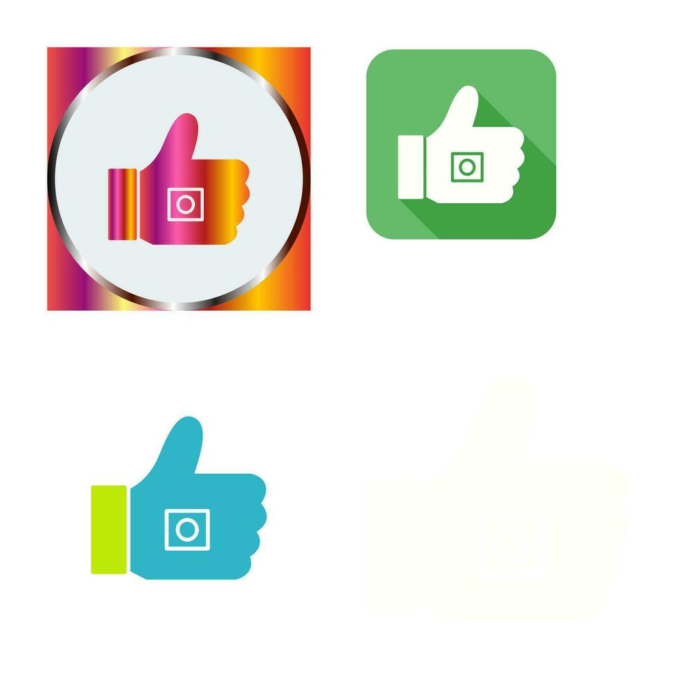 Unique Like Marketing Vector Icon